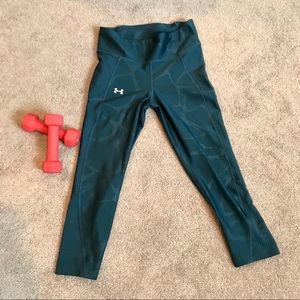 Size small Teal Under Armour Crop Pant